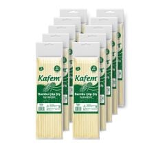 Kafem Bambu Çöp Şiş 25 cm 3 mm 100 Lü X 10 Paket