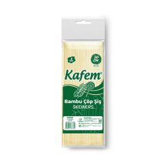 Kafem Bambu Çöp Şiş 20 cm 3 mm 100 Lü X 10 Paket