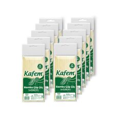 Kafem Bambu Çöp Şiş 15 cm 100 Lü X 10 Paket