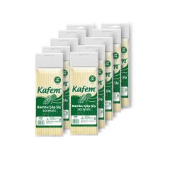 Kafem Bambu Çöp Şiş 20 cm 100 Lü X 10 Paket