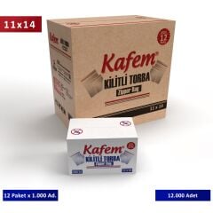 11 X 14 cm Kilitli Poşet / Naylon Torba  ( 12.000 Adet ) Koli  -  Kafem