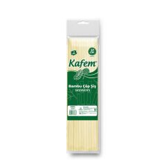 Kafem Bambu Çöp Şiş 30 cm 3 mm 100 Lü X 100 Paket (Koli)