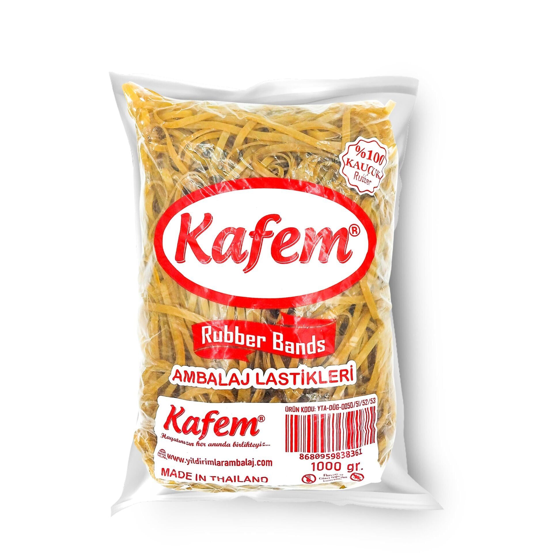 180 X 5 mm Kafem Ambalaj Lastiği 1000 Gram
