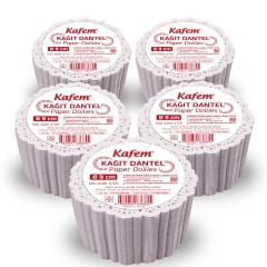 Kafem Dantel Kağıt 9 cm 500 Lü x 5 Paket
