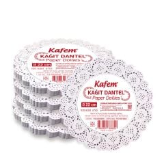 Kafem Dantel Kağıt 22 cm 100 Lü x 5 Paket