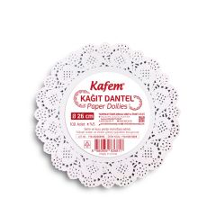 Kafem Dantel Kağıt 26 cm 100 Lü x 5 Paket