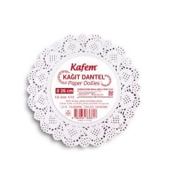 Kafem Dantel Kağıt 26 cm 100 Lü x 5 Paket