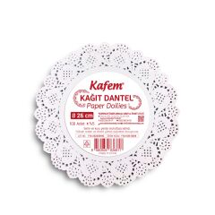 Kafem Dantel Kağıt 26 cm 100 Lü x 5 Paket
