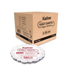 Kafem Dantel Kağıt 26 cm 100 Lü x 24 Paket