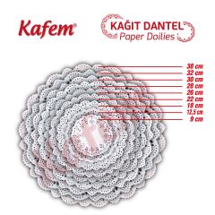 Kafem Dantel Kağıt 28 cm 100 Lü x 5 Paket