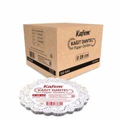 Kafem Dantel Kağıt 28 cm 100 Lü x 24 Paket