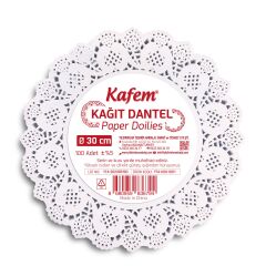 Kafem Dantel Kağıt 30 cm 100 Lü x 5 Paket