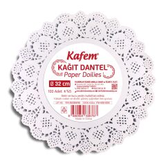 Kafem Dantel Kağıt 32 cm 100 Lü x 24 Paket