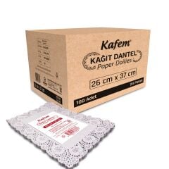 Kafem Dantel Kağıt 26 x 37 cm 100 Lü x 24 Paket