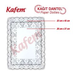 Kafem Dantel Kağıt 32 x 45 cm 100 Lü x 5 Paket