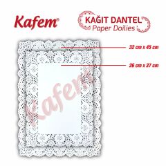 Kafem Dantel Kağıt 32 x 45 cm 100 Lü x 24 Paket