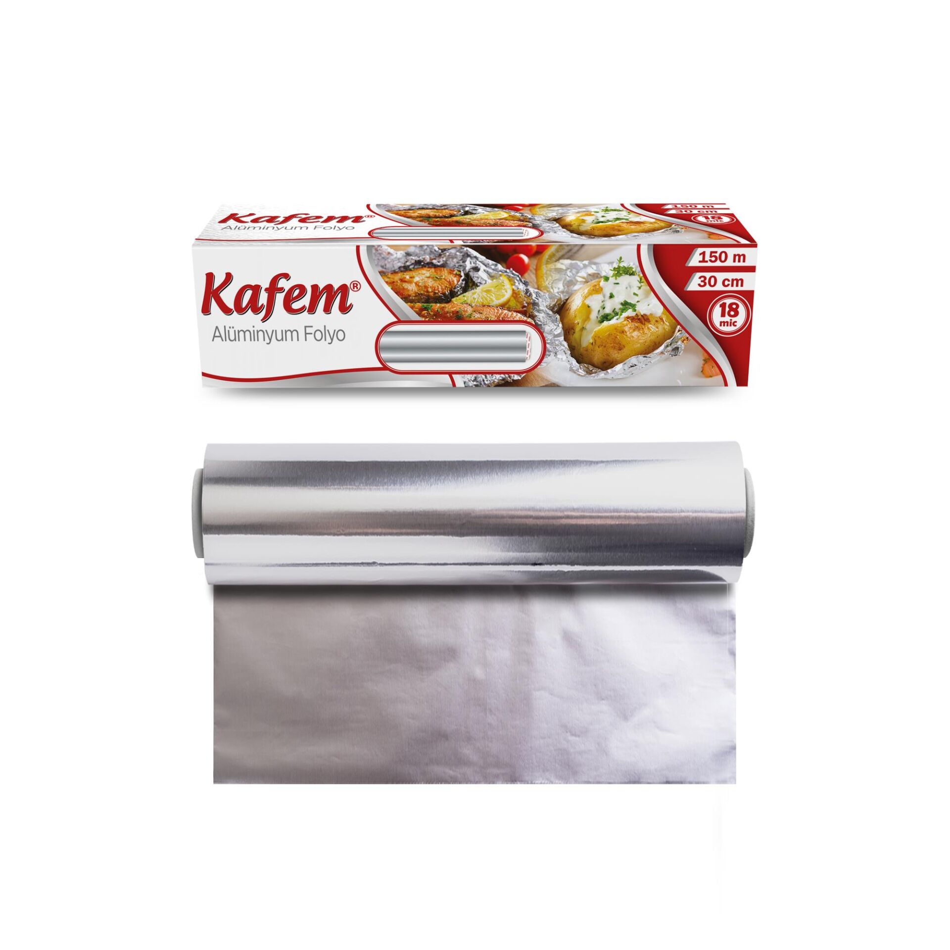 Kafem Heavy Duty Aluminyum Folyo 30cm x 150m 18mic