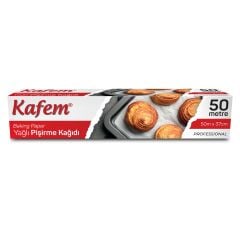 Kafem Yağlı Pişirme Kağıdı 37cm x 50m x 16 Paket (Koli)